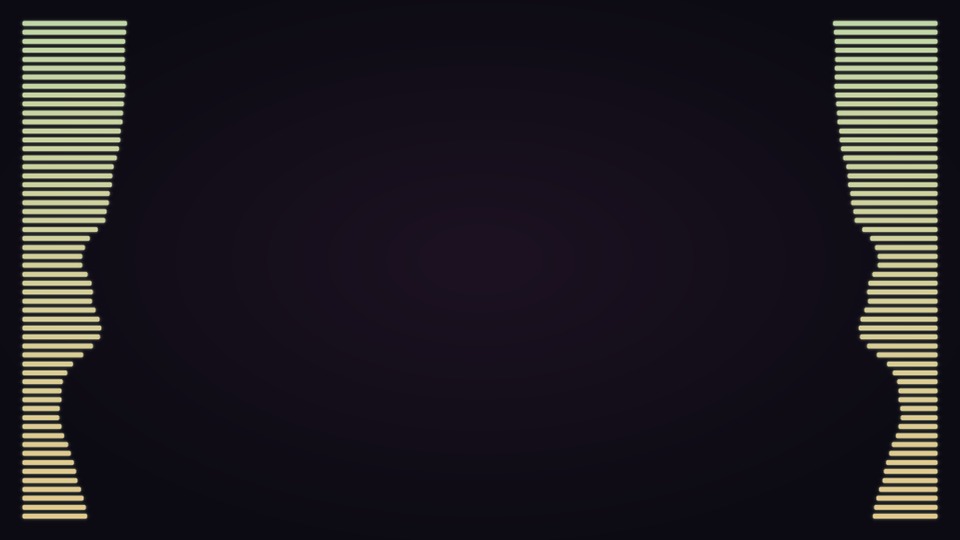 A REVA Mirror Bars render with paired audio-reactive bars